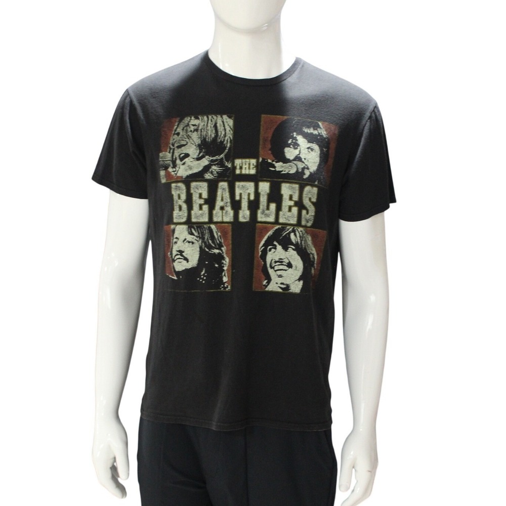 The Beatles Graphic T Shirt Large Black Apple Corps‎ Band Tee